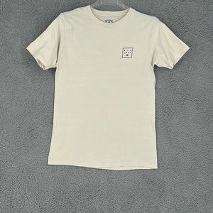 Billabong cream crew neck T shirt 100% cotton